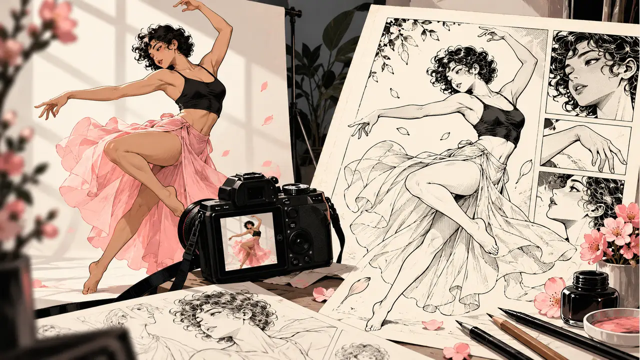 Photo en manga IA : garder les traits du portrait