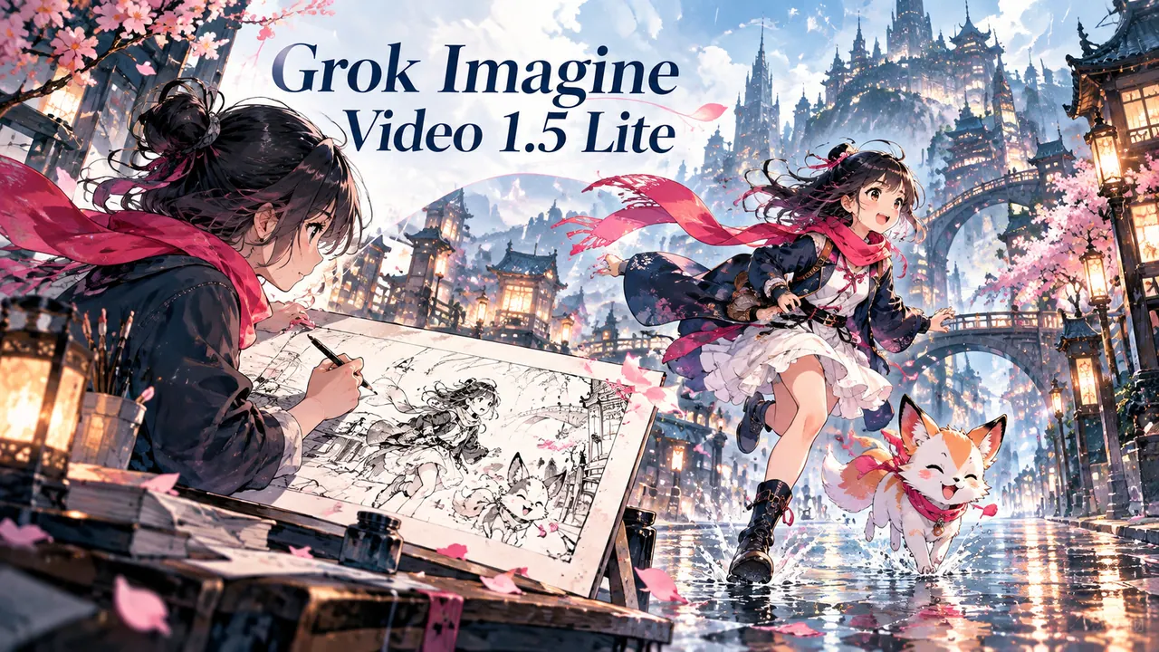 Grok Imagine Video 1.5 Lite مولد فيديو